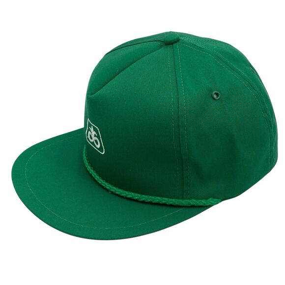 Vintage K-Brand Pioneer Seed Logo Strap Back Hat Green USA Made (H28) - Picture 4 of 10